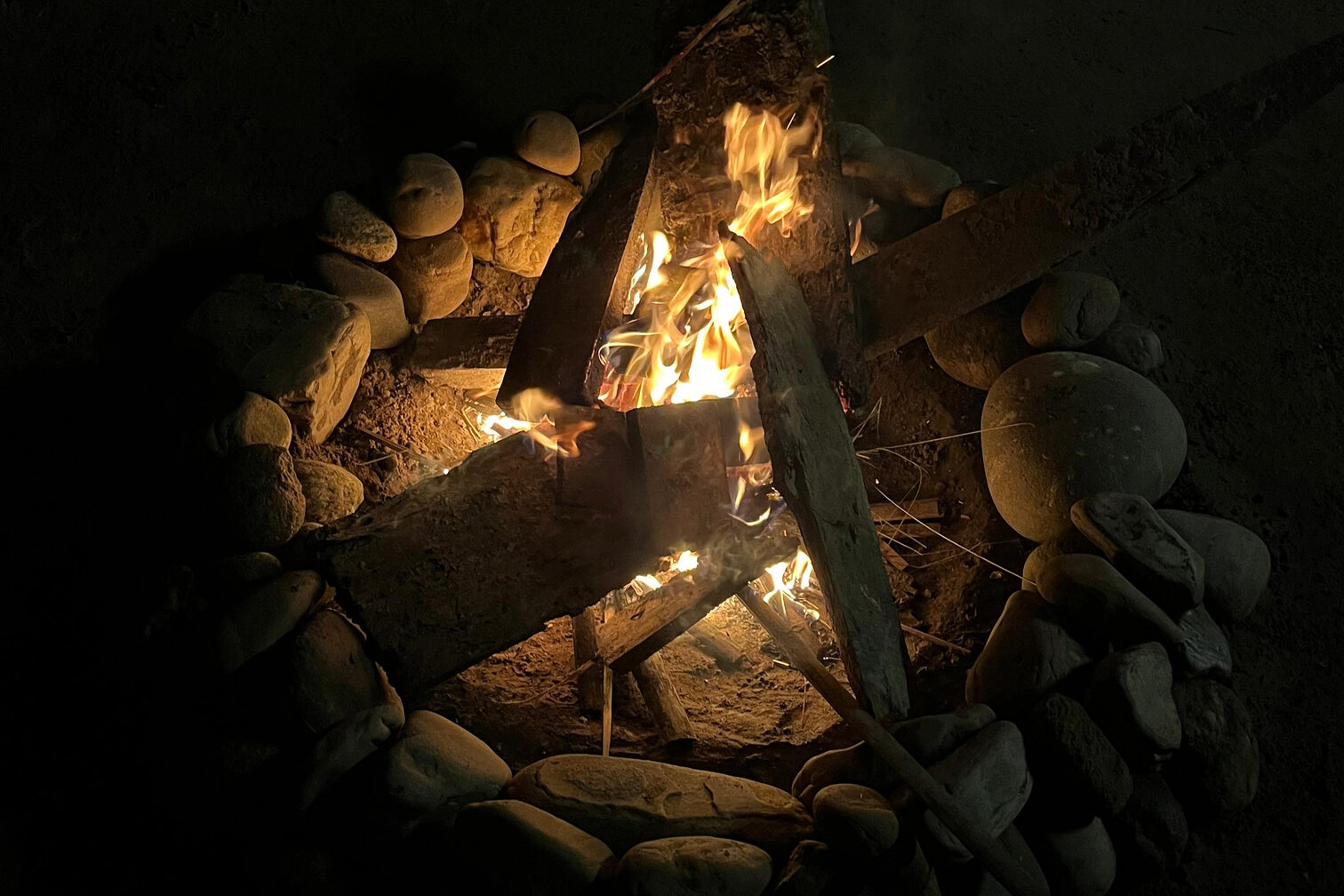 Bonfire evening at Green Yard Eco Resort